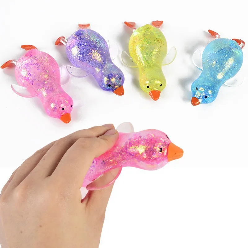 Party Games For Adults And Kids - シミュレーションローストダック マルトース スクイーズ ブラインドボックス、ゆっくりと膨らむフィジェットトイ、大人向けのパーティーギフトに最適なストレス解消用スクイーズトイ。