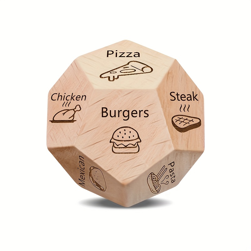 Party Games Night - ダイニングダイスボードゲーム - 12面の食事計画ゲーム - テーマラベル -